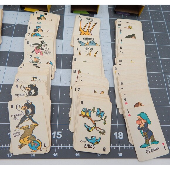 Walt Disney Mickey Mouse Library of Card Games By Russell Mfg No. 146 B Vol 1-6 - Picture 8 of 10